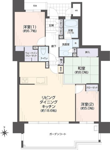 【間取り】 | アイランドシティ・照葉テラス マリナコート2番館☆仲介手数料無料☆