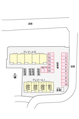 【駐車場】 | プレジール1(プレジールⅠ)