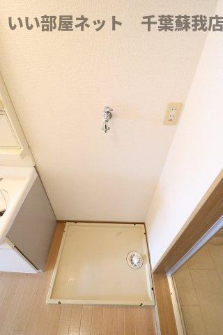 ＴフラットＢの洗面所|洗濯機置場