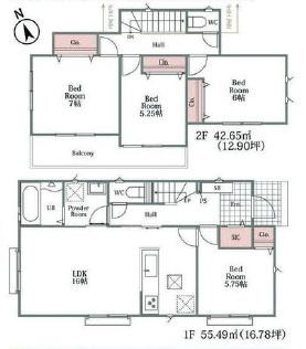 西尾市中畑町　新築分譲住宅　全4棟　D号棟
