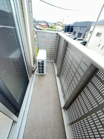 ソレイユ不動　Ｂのバルコニー