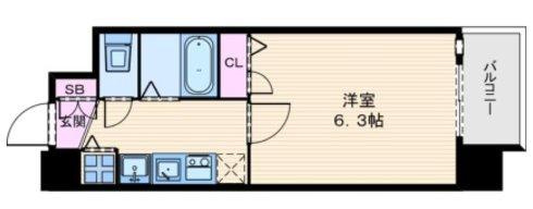 プレサンス上町台東平の間取り|プレサンス上町台東平　間取り