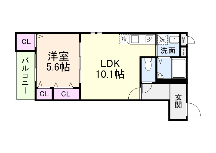 リアン富木の間取り