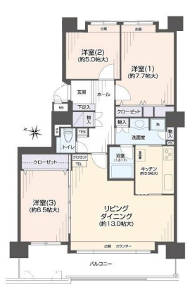 ライフアベニュー北15条の間取り