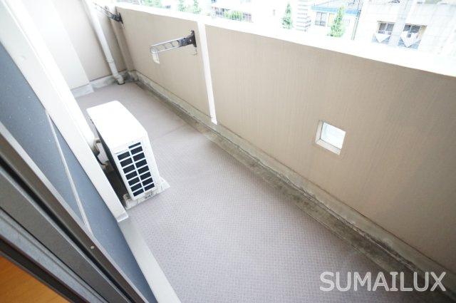 熊本市中央区本荘４丁目の賃貸マンションのバルコニー