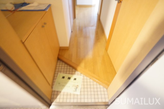 熊本市中央区本荘４丁目の賃貸マンションの玄関