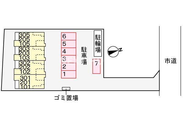 セルソーレの駐車場