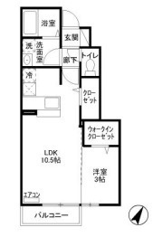 東村山市美住町２丁目のアパートの間取り