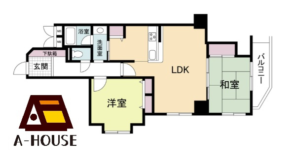 【間取り】 | 日宝ロイヤルハイツ桑津