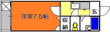 【間取り】 | ファインｋ2菱屋西