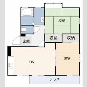 ジュネスＩＷＡＺＵⅠの間取り