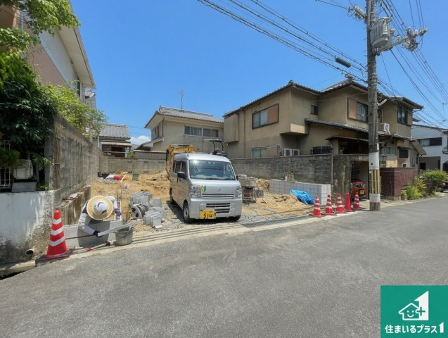 ★大津市茶戸町　第1期　新築一戸建ての外観|周辺は落ち着いた街並みの住宅地！子育てがしやすい住環境です！まだ未完成ですが、現地でしかわからない事もございます。是非一度ご覧ください。