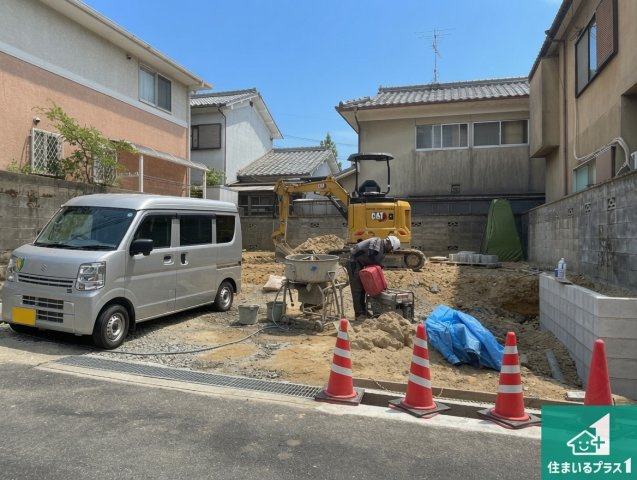 ★大津市茶戸町　第1期　新築一戸建ての外観|周辺は落ち着いた街並みの住宅地！子育てがしやすい住環境です！まだ未完成ですが、現地でしかわからない事もございます。是非一度ご覧ください。