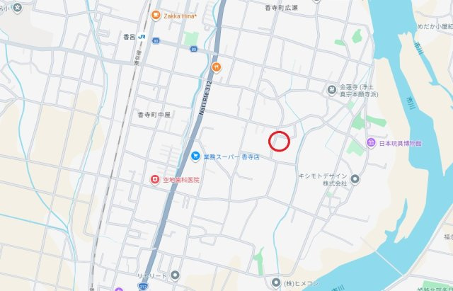 姫路市香寺町中仁野　　JR「香呂駅」徒歩10分の地図