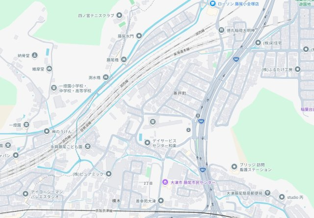 大津市茶戸町　第1期　新築一戸建ての地図