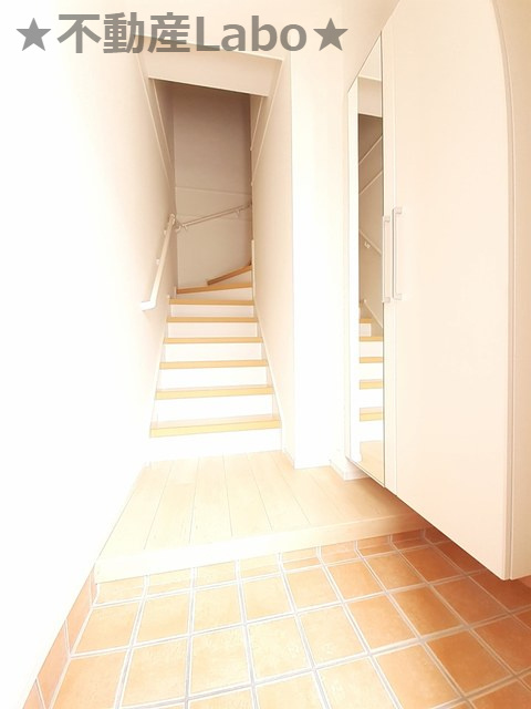 ロータス南島田Bの玄関