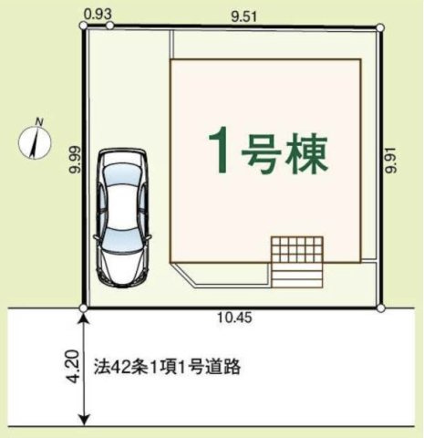 【区画図】 | 毛呂山町南台4丁目　クレイドルガーデン　新築戸建　全1棟　1号棟
