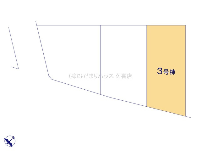 蓮田市藤ノ木第5　新築一戸建て　03　リーブルガーデンの区画図|全3棟