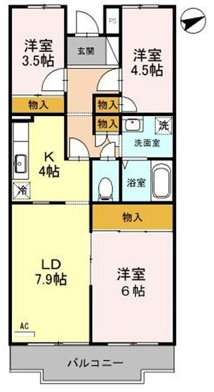 グリーンコーポの間取り