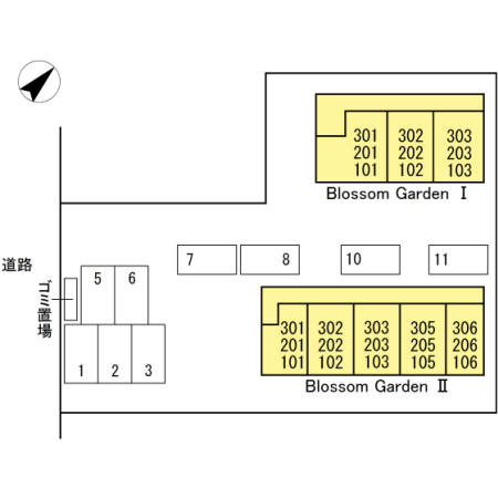 【区画図】 | BlossomGarden1(ブロッサムガーデンワン)