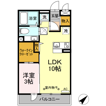 【間取り】 | BlossomGarden1(ブロッサムガーデンワン)