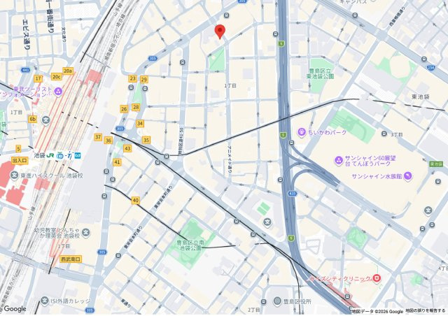 パークハイツ池袋の地図