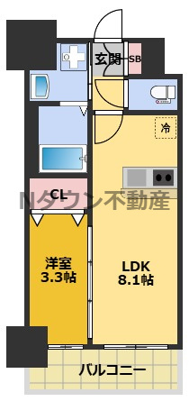 【間取り】 | メイクスアート新栄Ⅲ | 間取りです。
