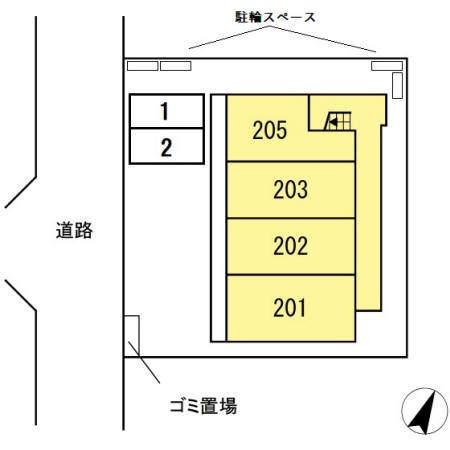 セゾン ルミエールの区画図