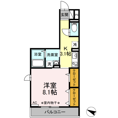 セゾン ルミエールの間取り