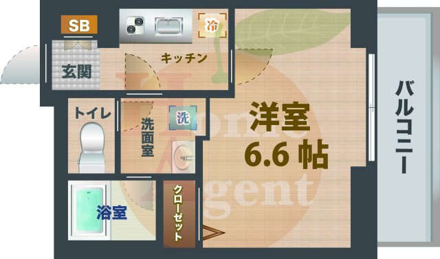 【間取り】 | クレヴィスタ井荻 | 1Kのお部屋です。