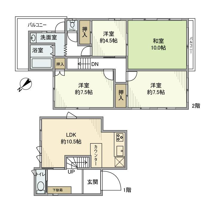 宮久保戸建の間取り