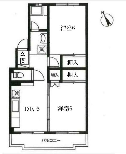 光ハイツの間取り