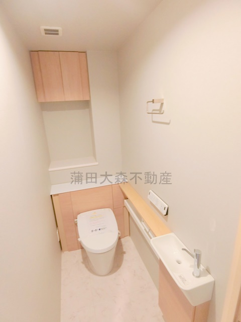 クレッセント池上Ⅱのトイレ|温水洗浄便座付きのトイレ　