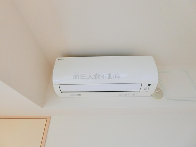 クレッセント池上Ⅱの設備|エアコン　洋室5.7帖以外の部屋には設置済み
