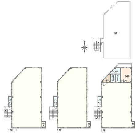 足立区関原３丁目の工場の間取り