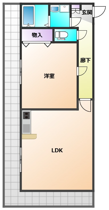 メゾン柿の木の間取り