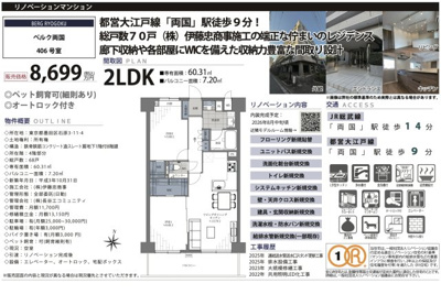 【その他】 | ベルク両国　仲介手数料無料＋40万円現金プレゼント中