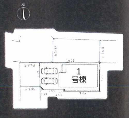 座間市栗原中央4丁目　新築戸建全1棟　1号棟の区画図