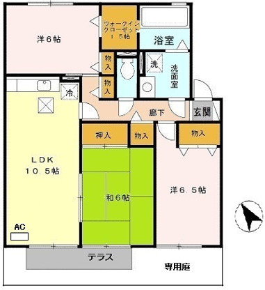 グレイスコート　C棟の間取り