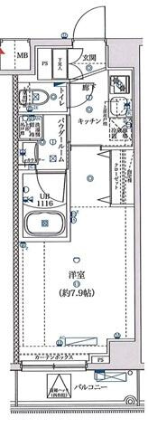 横浜市神奈川区平川町の賃貸マンションの間取り