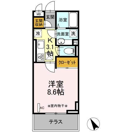 【間取り】 | Grandstation宮上1(グランドステーションミヤカミワン)