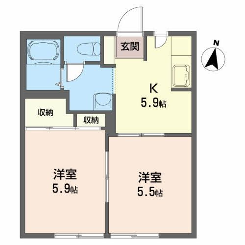 ファミール桜雲の間取り