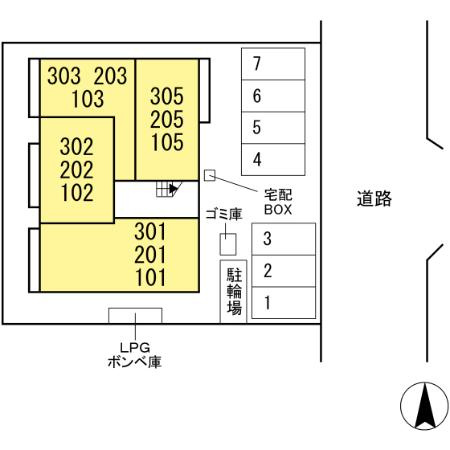 TORISIA添地町の区画図