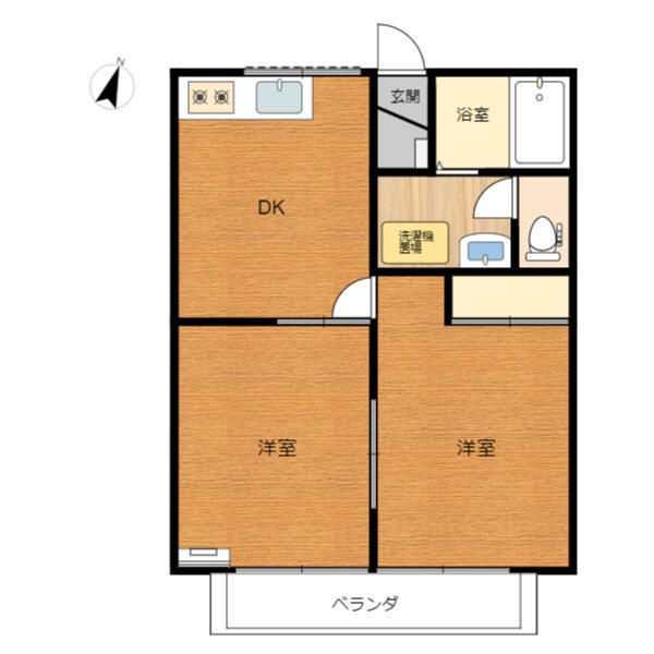 メルベーユⅡの間取り