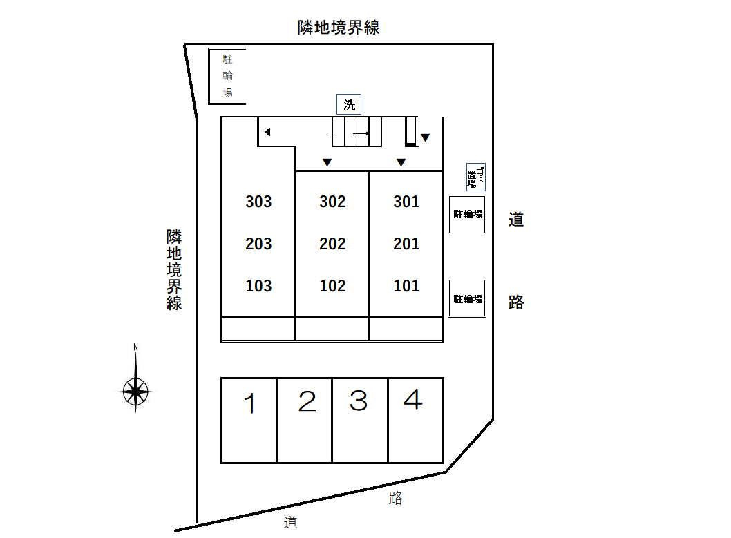 ローレルＷｅｓｔの区画図