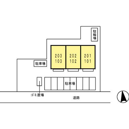 【区画図】 | セジュール浜津Ⅱ