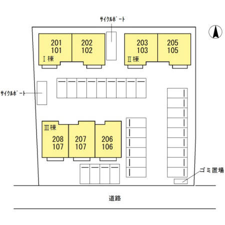 【区画図】 | アッファービレ Ⅲ棟