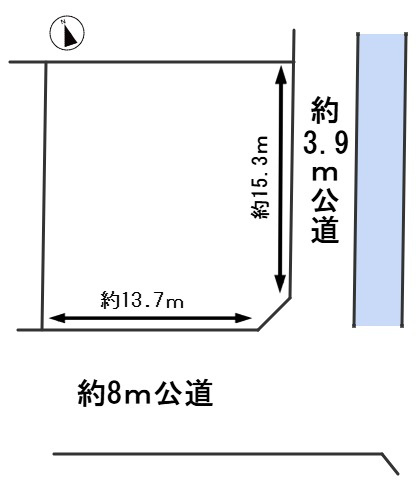 ６６６４８　羽島市小熊町島2丁目土地の区画図