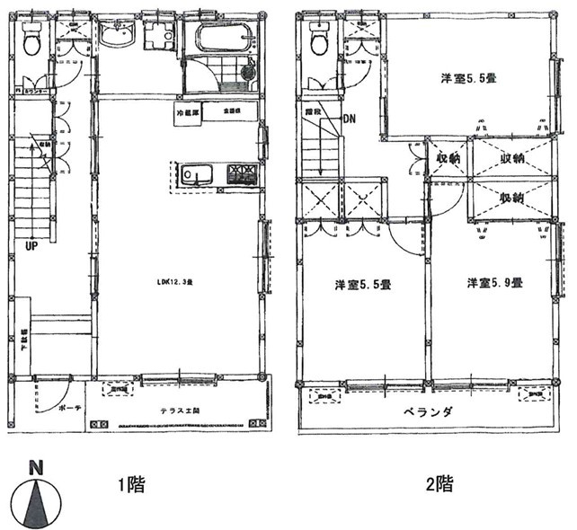 Rose villa中村橋の間取り