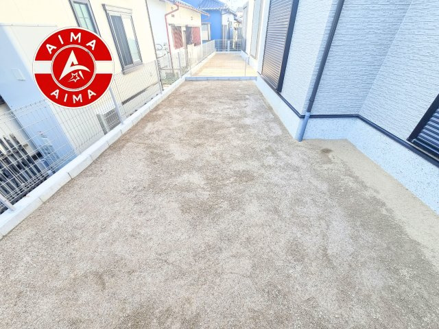 福岡市西区野方5丁目第1-2棟（2号棟）の庭|お庭で自由な時間を過ごせます。
